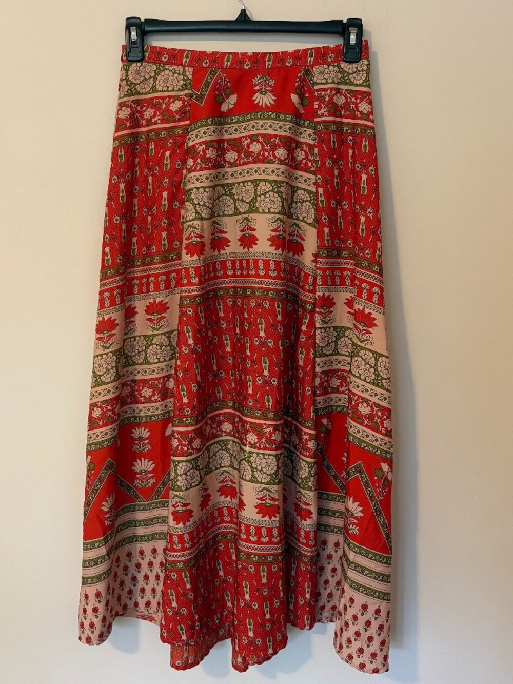 NYCC New York Clothing Co Boho Floral Paisley Maxi Skirt S